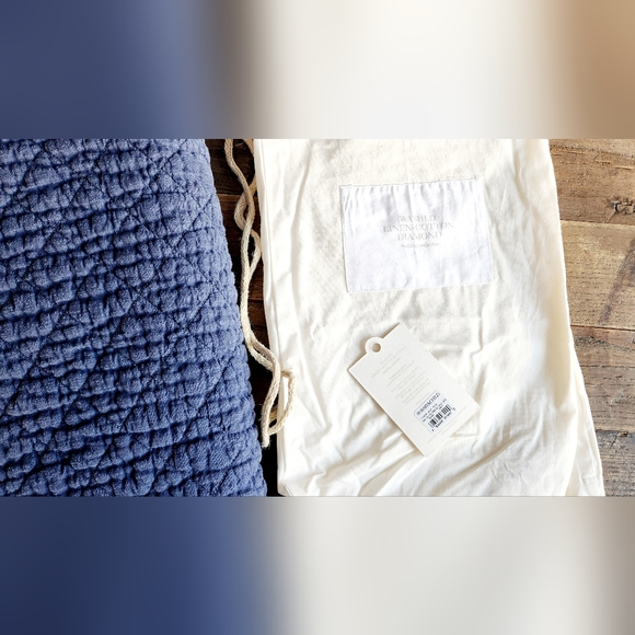 RH Washed Linen - Cotton Diamond Toddler Quilt - Picture 6 of 6